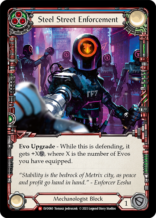 Steel Street Enforcement [EVO060] (Bright Lights)  Rainbow Foil | Gamers Paradise