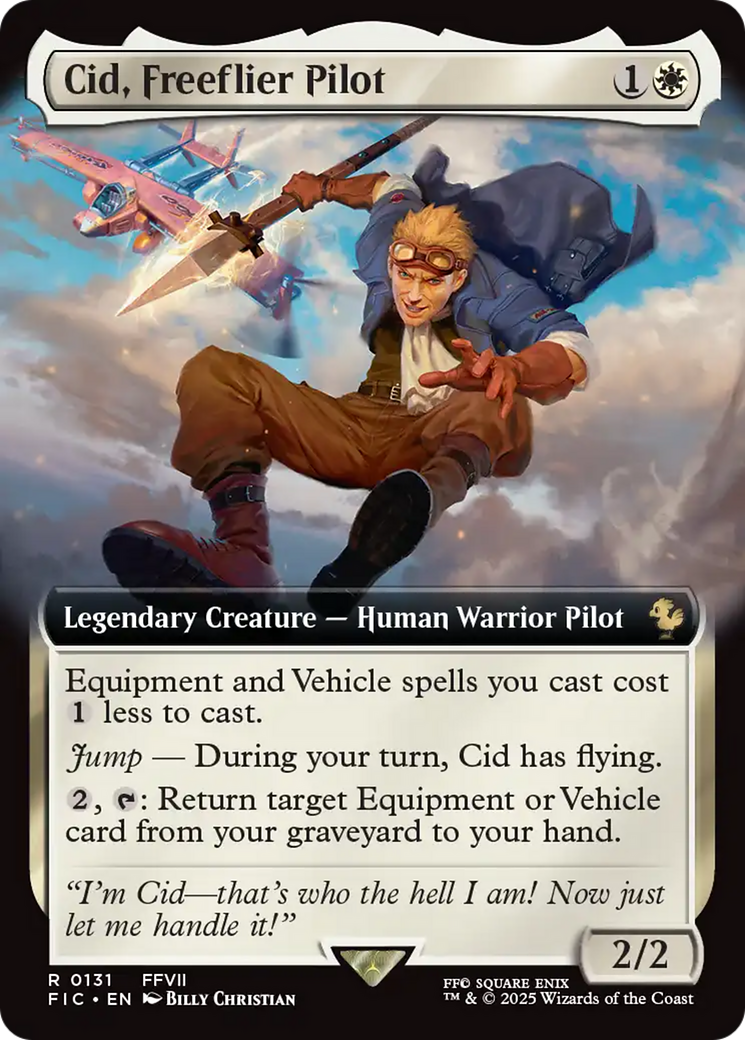 Cid, Freeflier Pilot (Extended Art) [FINAL FANTASY Commander] | Gamers Paradise