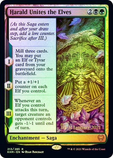 Harald Unites the Elves [Kaldheim Prerelease Promos] | Gamers Paradise