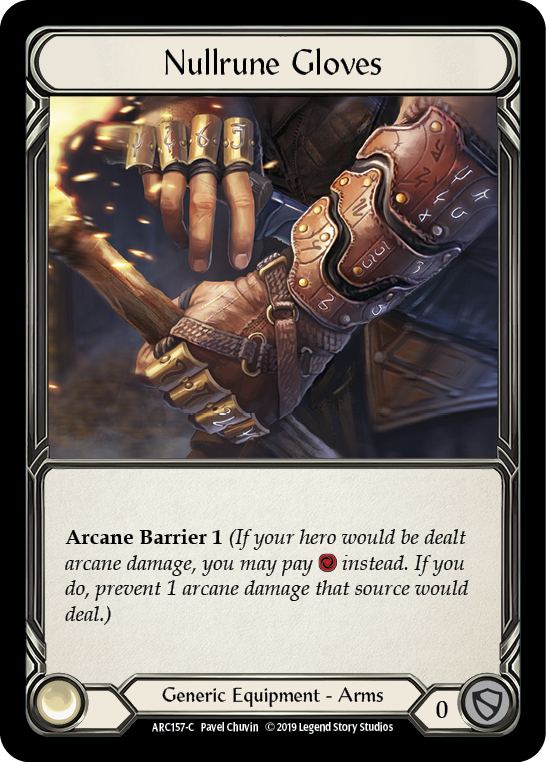 Nullrune Gloves [ARC157-C] (Arcane Rising)  1st Edition Normal | Gamers Paradise