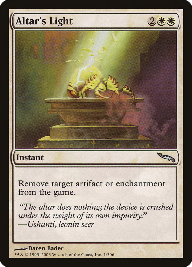 Altar's Light [Mirrodin] | Gamers Paradise