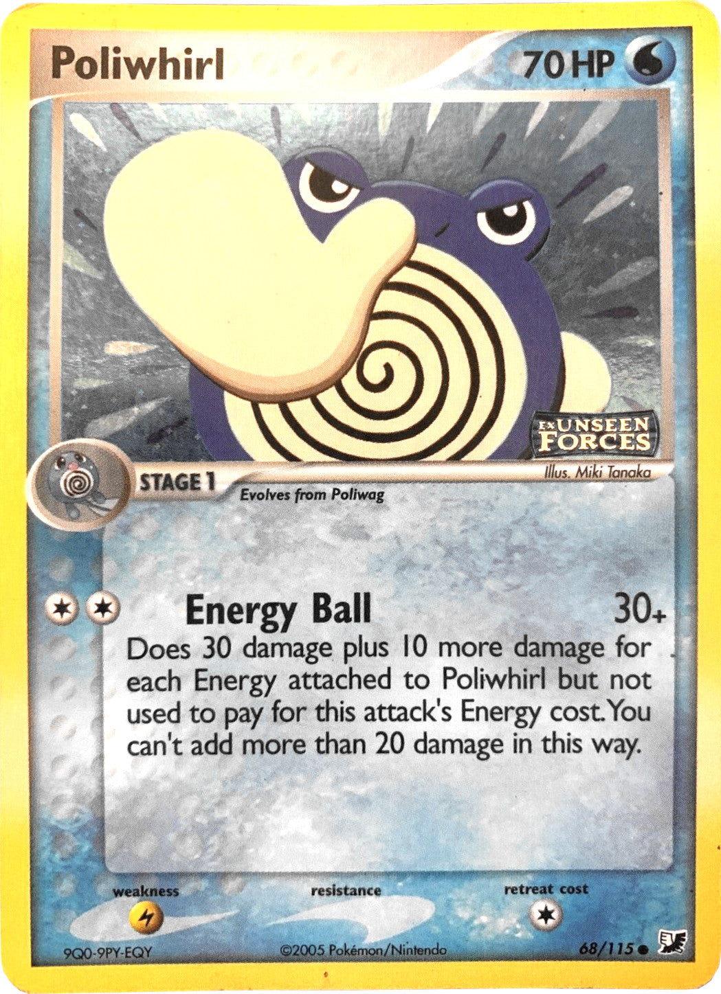 Poliwhirl (68/115) (Stamped) [EX: Unseen Forces] | Gamers Paradise