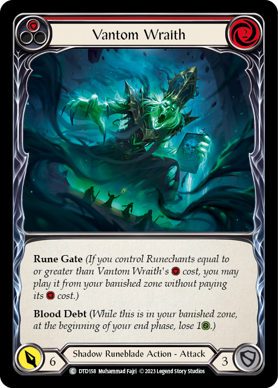 Vantom Wraith (Red) [DTD158] (Dusk Till Dawn)  Rainbow Foil | Gamers Paradise