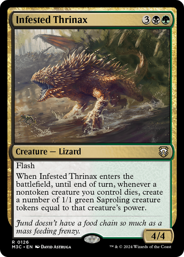 Infested Thrinax [Modern Horizons 3 Commander] | Gamers Paradise