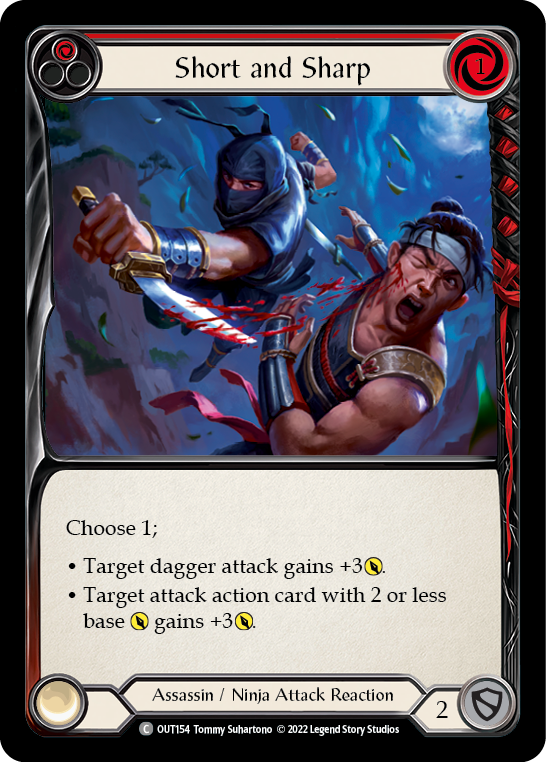 Short and Sharp (Red) [OUT154] (Outsiders)  Rainbow Foil | Gamers Paradise