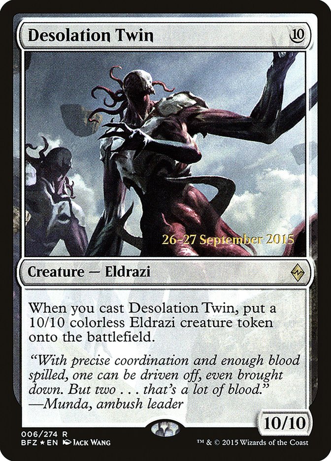 Desolation Twin [Battle for Zendikar Prerelease Promos] | Gamers Paradise