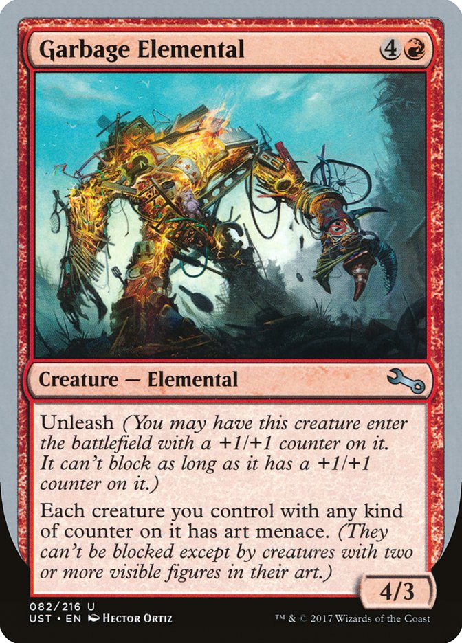 Garbage Elemental (4/3 Creature) [Unstable] | Gamers Paradise