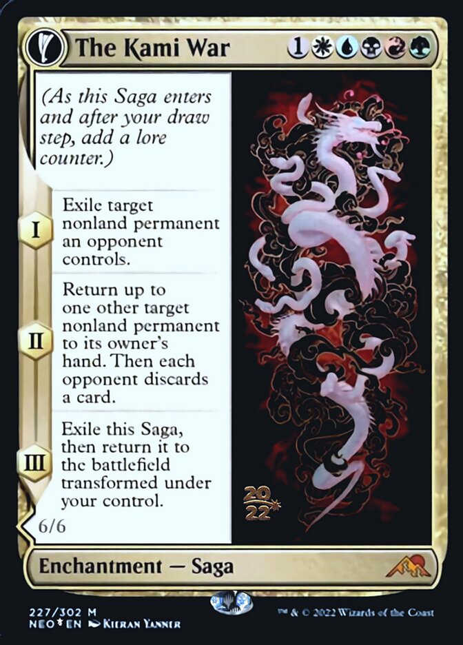 The Kami War // O-Kagachi Made Manifest [Kamigawa: Neon Dynasty Prerelease Promos] | Gamers Paradise