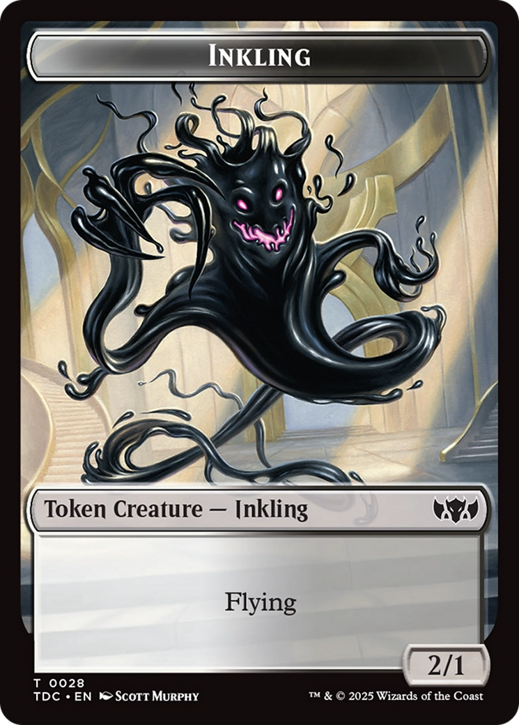 Inkling // Bird Double-Sided Token [Tarkir: Dragonstorm Commander Tokens] | Gamers Paradise