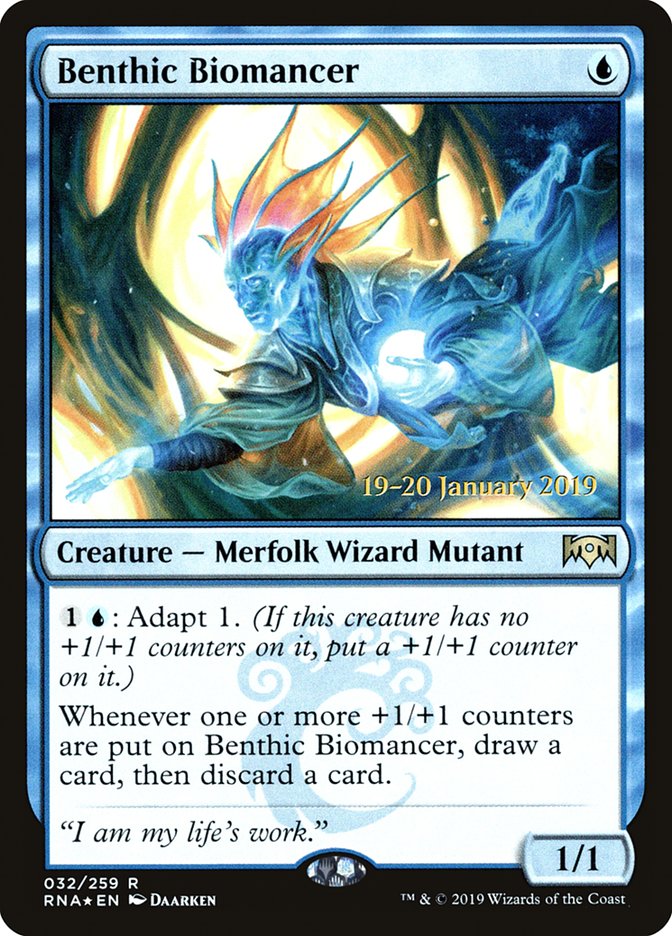 Benthic Biomancer [Ravnica Allegiance Prerelease Promos] | Gamers Paradise