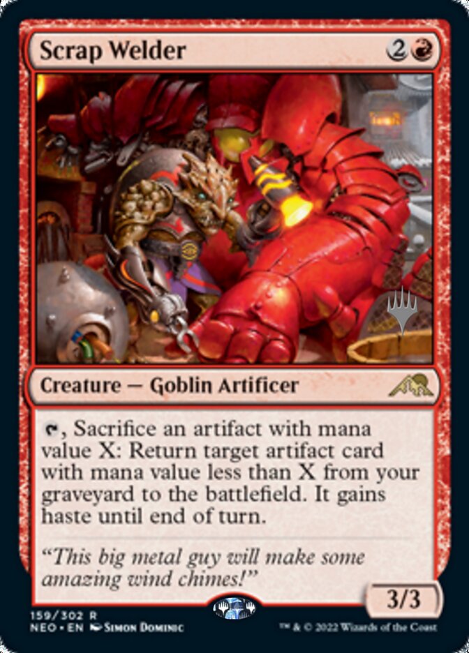 Scrap Welder (Promo Pack) [Kamigawa: Neon Dynasty Promos] | Gamers Paradise