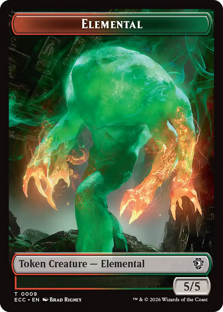 Elemental (0002) // Elemental (0009) Double-Sided Token [Lorwyn Eclipsed Tokens] | Gamers Paradise