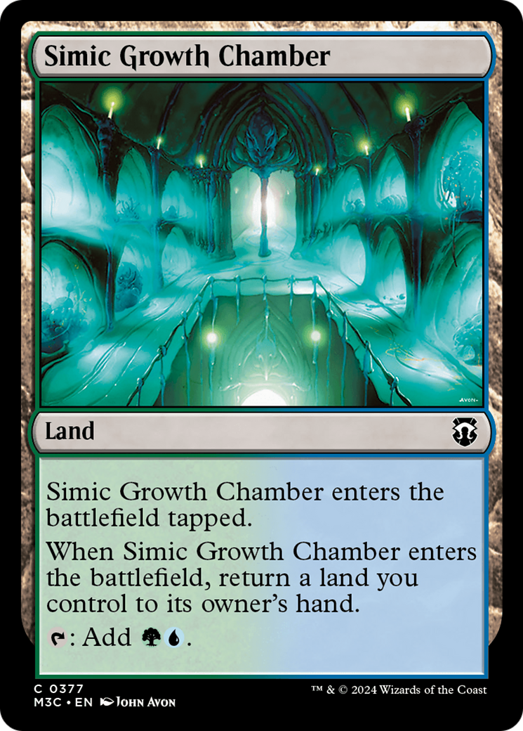 Simic Growth Chamber (Ripple Foil) [Modern Horizons 3 Commander] | Gamers Paradise