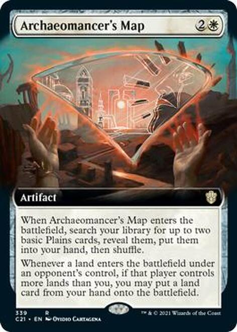 Archaeomancer's Map (Extended Art) [Commander 2021] | Gamers Paradise