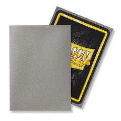 Dragon Shield: Standard 100ct Sleeves - Silver (Matte) | Gamers Paradise