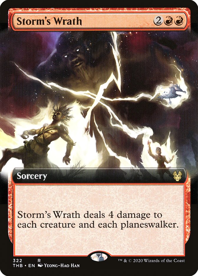 Storm's Wrath (Extended Art) [Theros Beyond Death] | Gamers Paradise