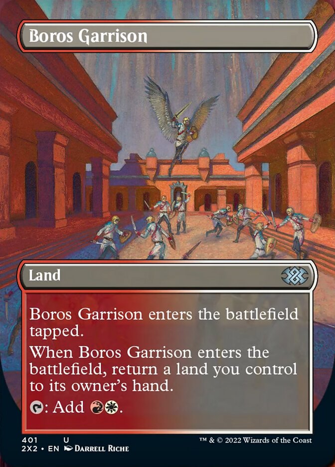 Boros Garrison (Borderless Alternate Art) [Double Masters 2022] | Gamers Paradise