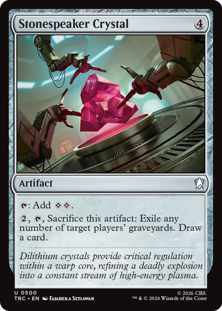 Stonespeaker Crystal (Surge Foil) [Star Trek Commander] | Gamers Paradise