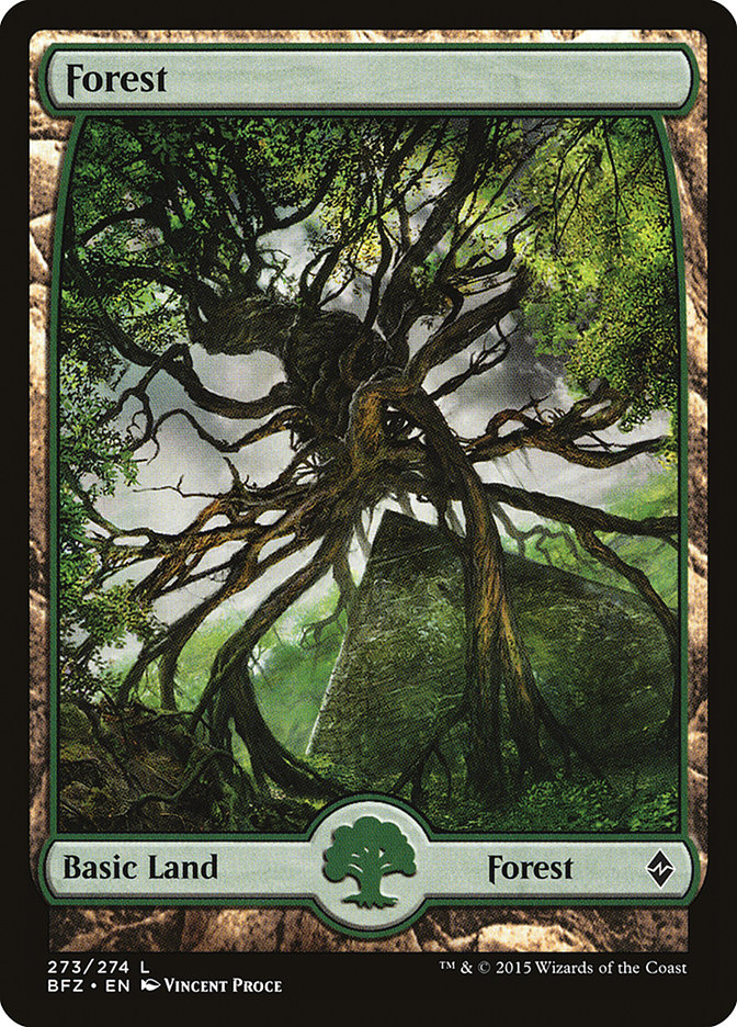 Forest (273) (Full Art) [Battle for Zendikar] | Gamers Paradise
