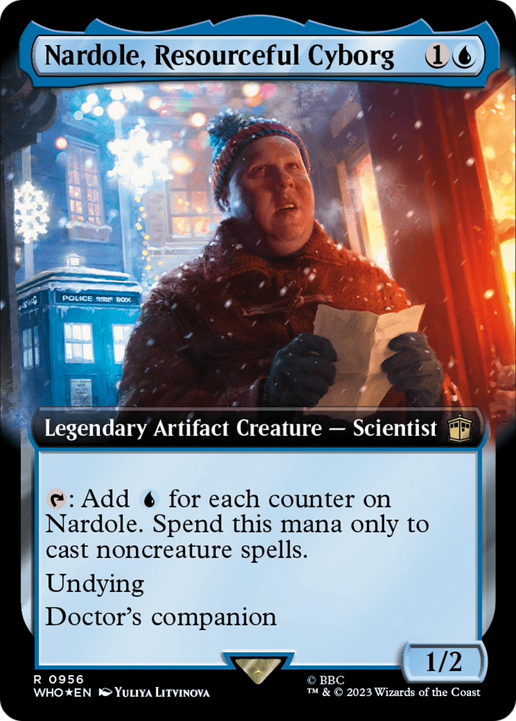 Nardole, Resourceful Cyborg (Extended Art) (Surge Foil) [Doctor Who] | Gamers Paradise