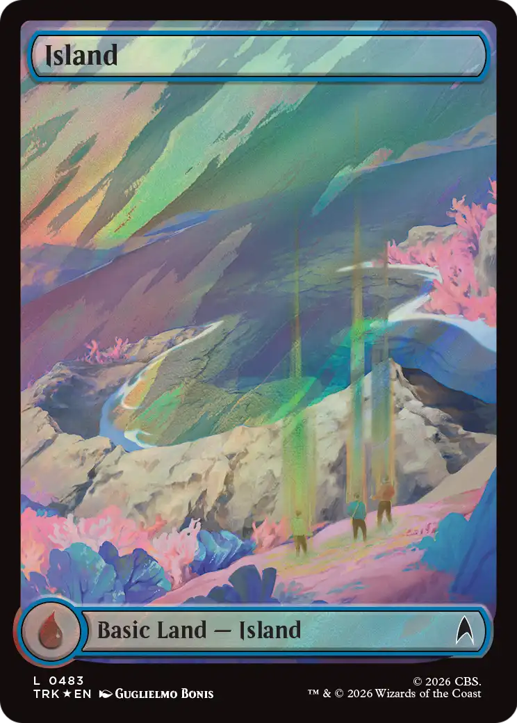 Island (0483) (Surge Foil) [Star Trek] | Gamers Paradise