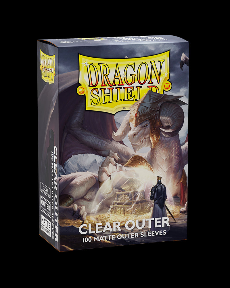 Dragon Shield: 100ct Outer Sleeves - Clear Matte (Standard) | Gamers Paradise