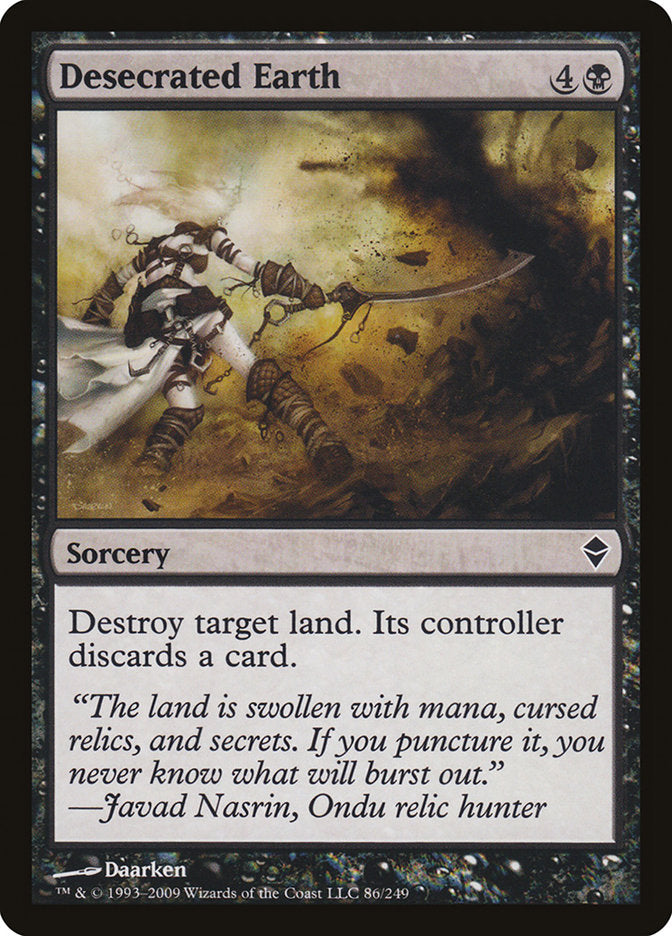Desecrated Earth [Zendikar] | Gamers Paradise