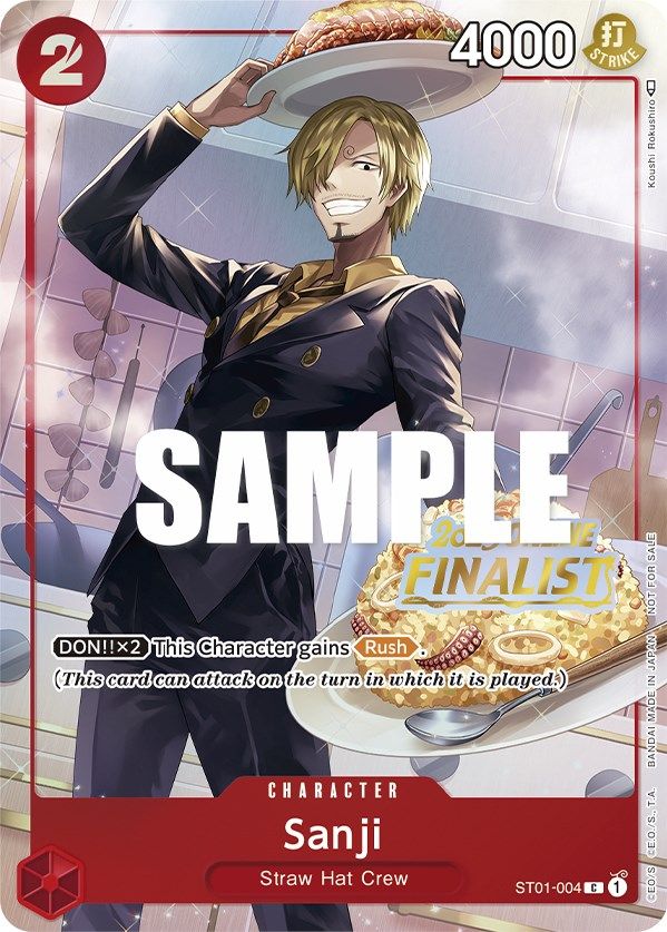 Sanji (Online Regional 2023) [Finalist] [One Piece Promotion Cards] | Gamers Paradise