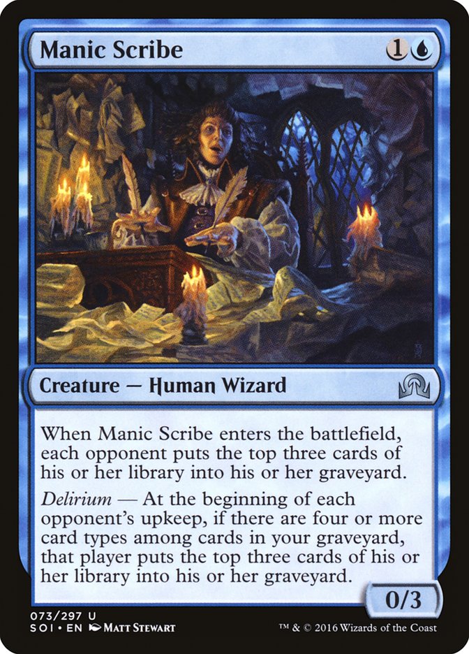 Manic Scribe [Shadows over Innistrad] | Gamers Paradise