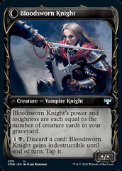 Bloodsworn Squire // Bloodsworn Knight (Showcase Fang Frame) [Innistrad: Crimson Vow] | Gamers Paradise