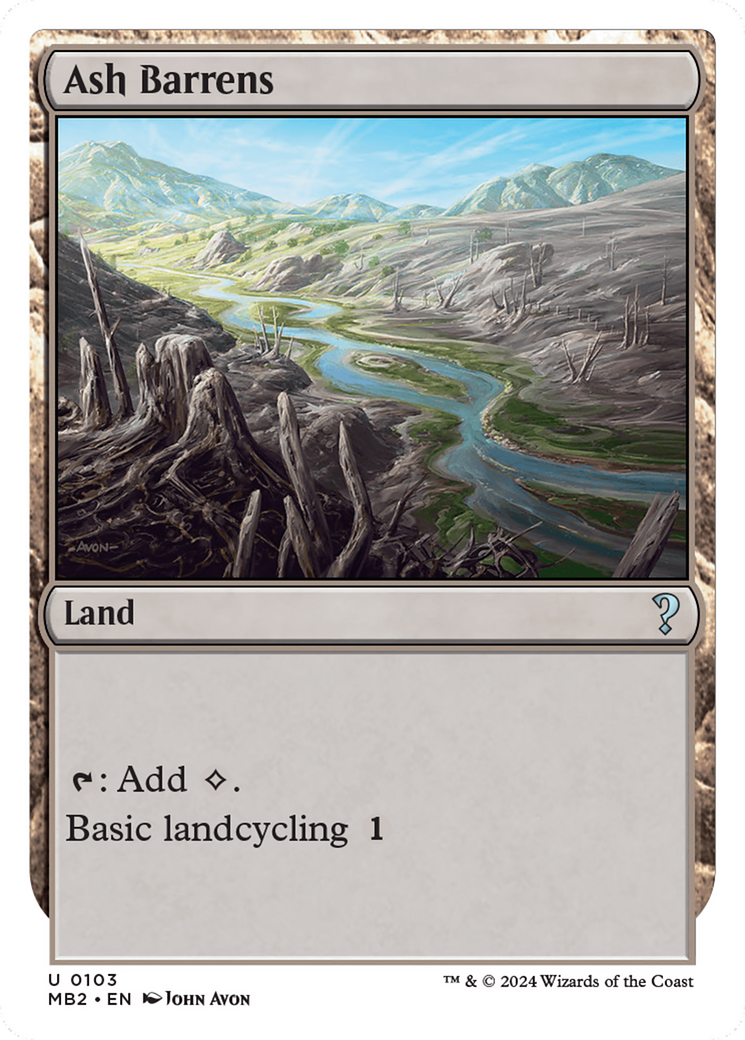 Ash Barrens (White Border) [Mystery Booster 2] | Gamers Paradise