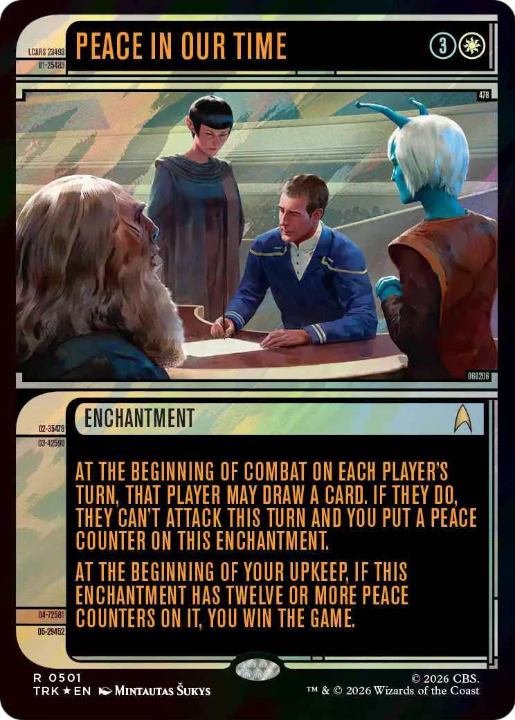 Peace in Our Time (Showcase) (Surge Foil) [Star Trek] | Gamers Paradise