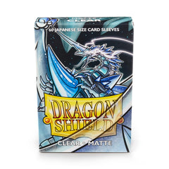 Dragon Shield: Japanese Size 60ct Sleeves - Clear (Matte) | Gamers Paradise