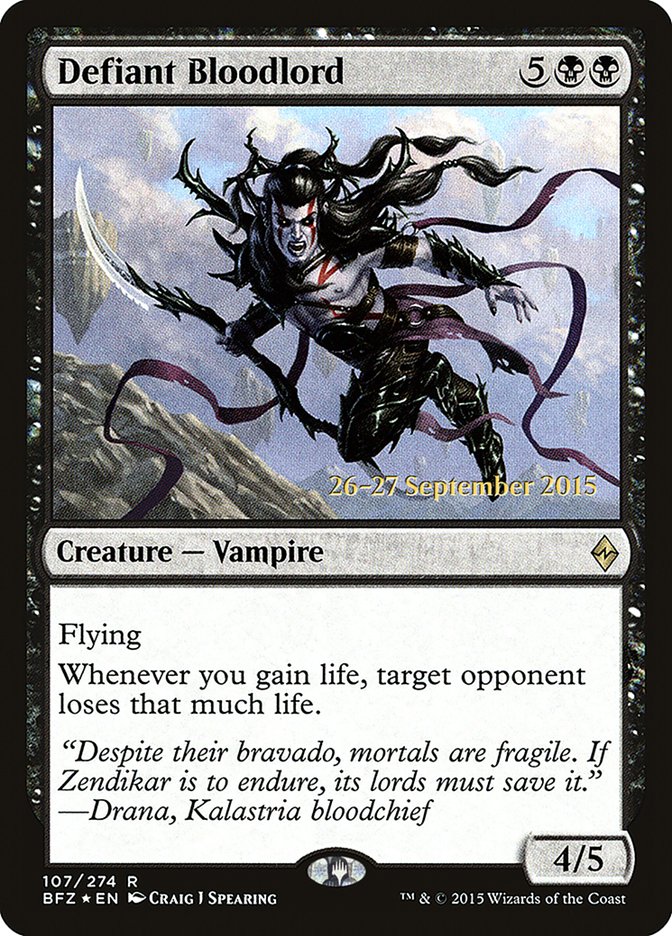 Defiant Bloodlord [Battle for Zendikar Prerelease Promos] | Gamers Paradise