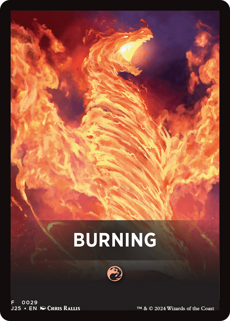 Burning Theme Card [Foundations Jumpstart Front Cards] | Gamers Paradise