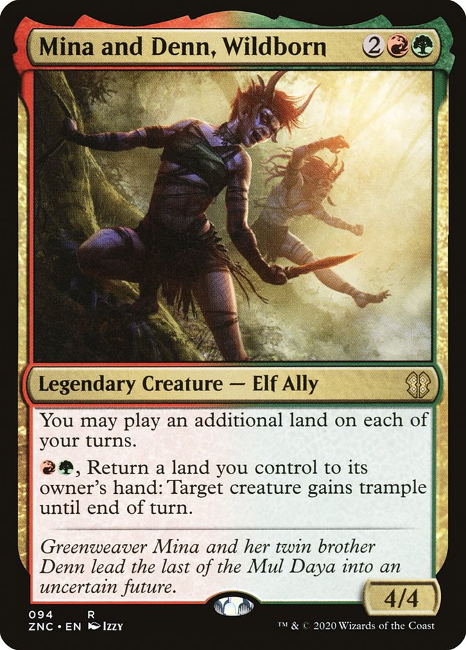 Mina and Denn, Wildborn [Zendikar Rising Commander] | Gamers Paradise