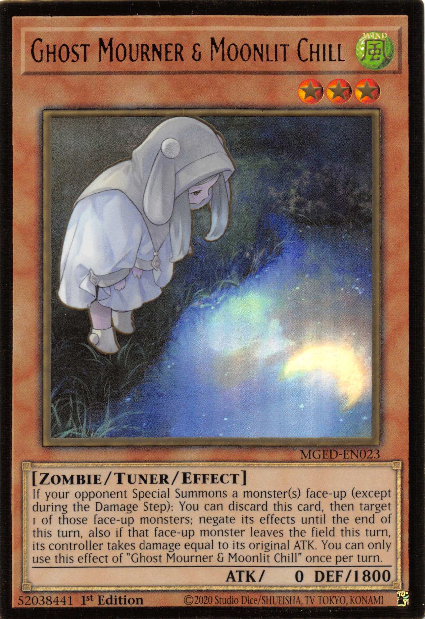 Ghost Mourner & Moonlit Chill (Alternate Art) [MGED-EN023] Gold Rare | Gamers Paradise