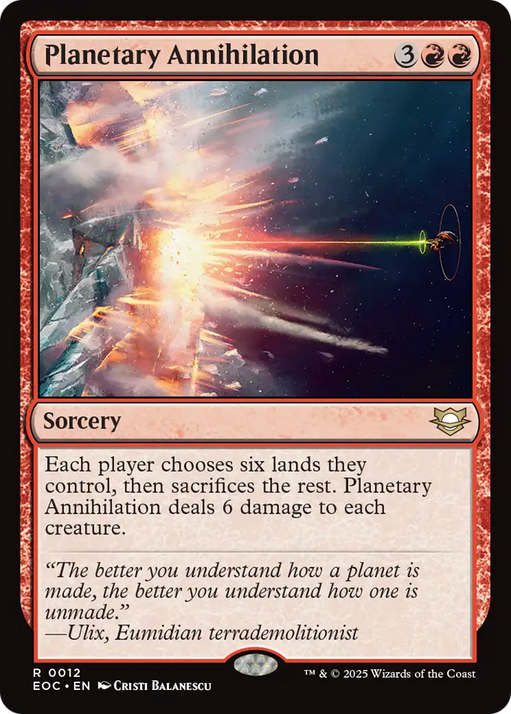 Planetary Annihilation [Edge of Eternities Commander] | Gamers Paradise