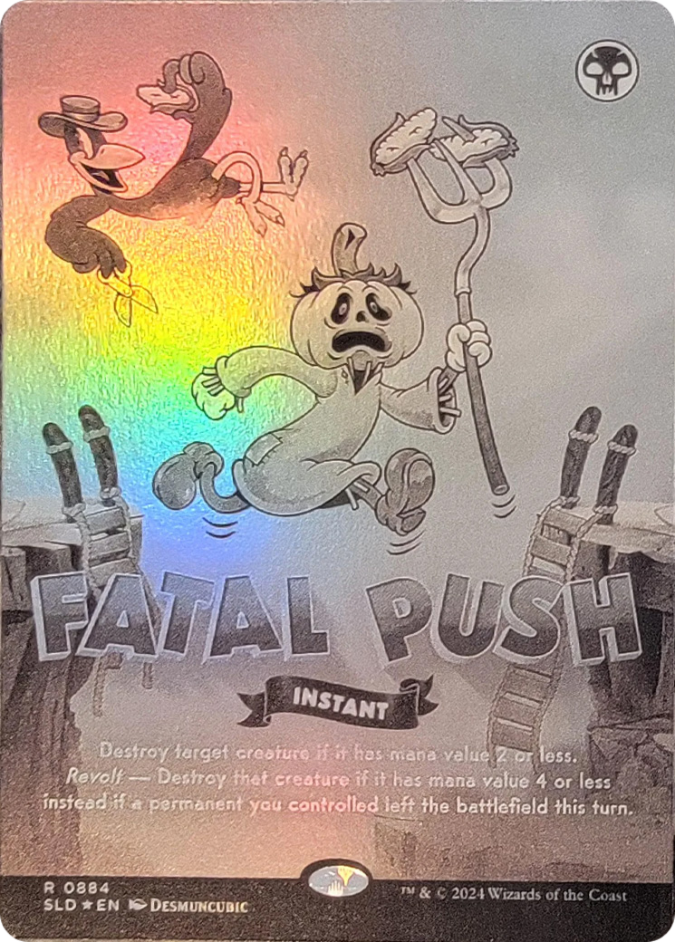 Fatal Push (0884) (Black & White Foil) [Secret Lair Drop Series] | Gamers Paradise