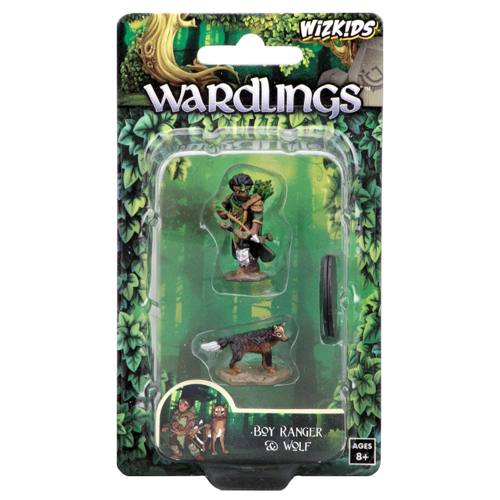 WizKids Wardlings RPG Figures: Boy Ranger & Wolf | Gamers Paradise