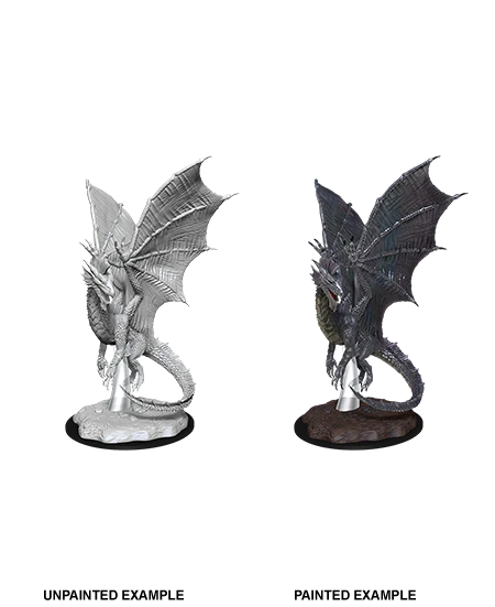 D&D NOLZUR'S MARVELOUS MINIATURES: YOUNG SILVER DRAGON | Gamers Paradise