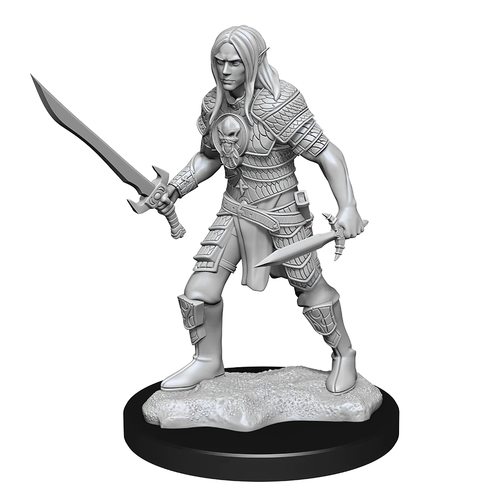 PATHFINDER DEEP CUTS UNPAINTED MINIATURES: ELF FIGHTER MALE | Gamers Paradise