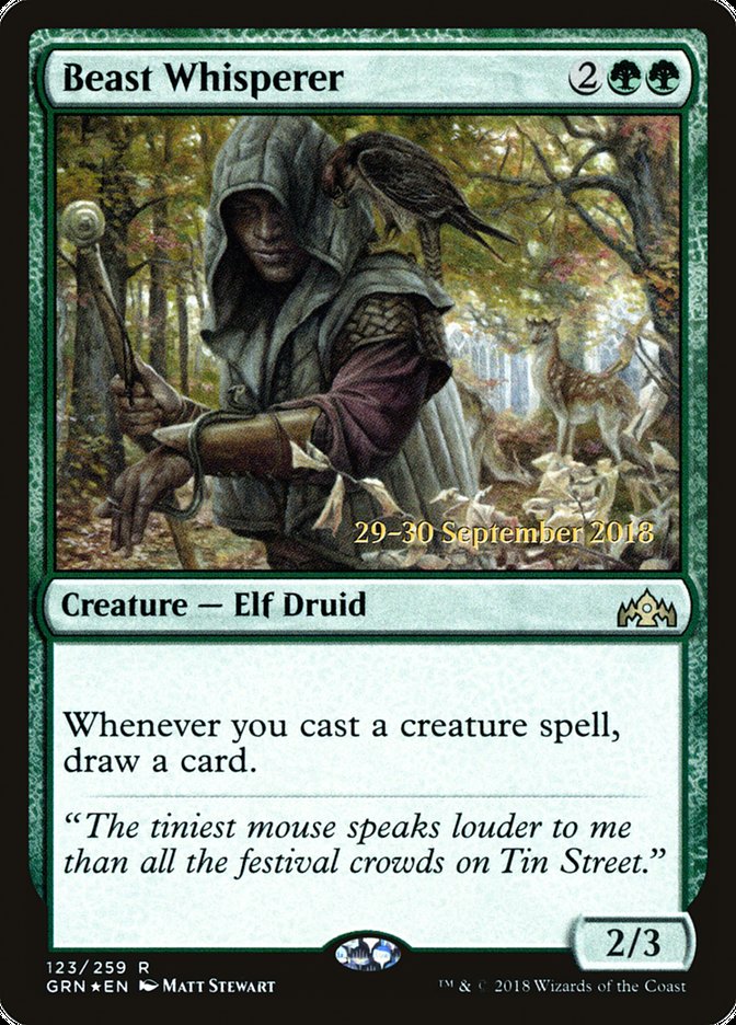 Beast Whisperer [Guilds of Ravnica Prerelease Promos] | Gamers Paradise