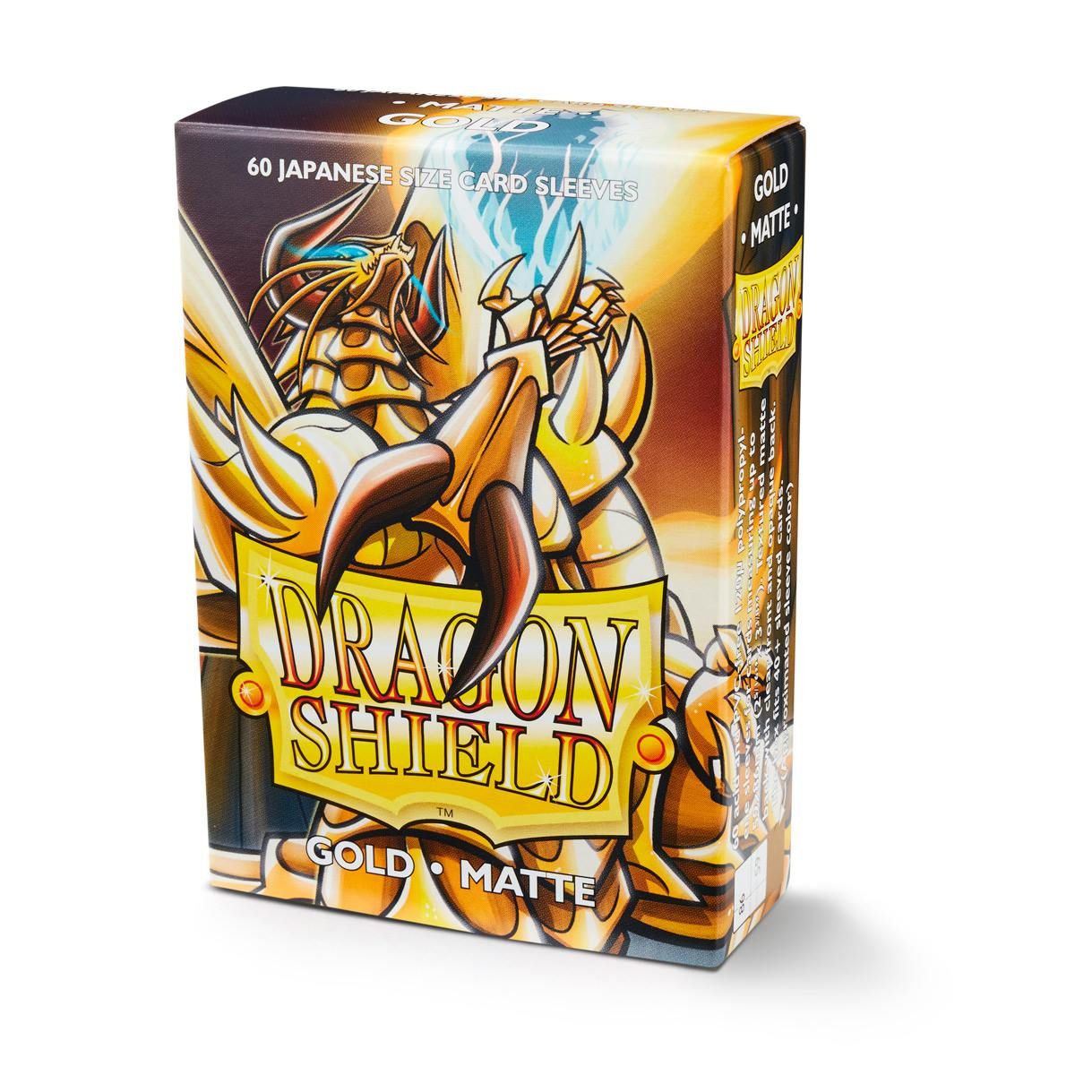 Dragon Shield: Japanese Size 60ct Sleeves - Gold (Matte) | Gamers Paradise