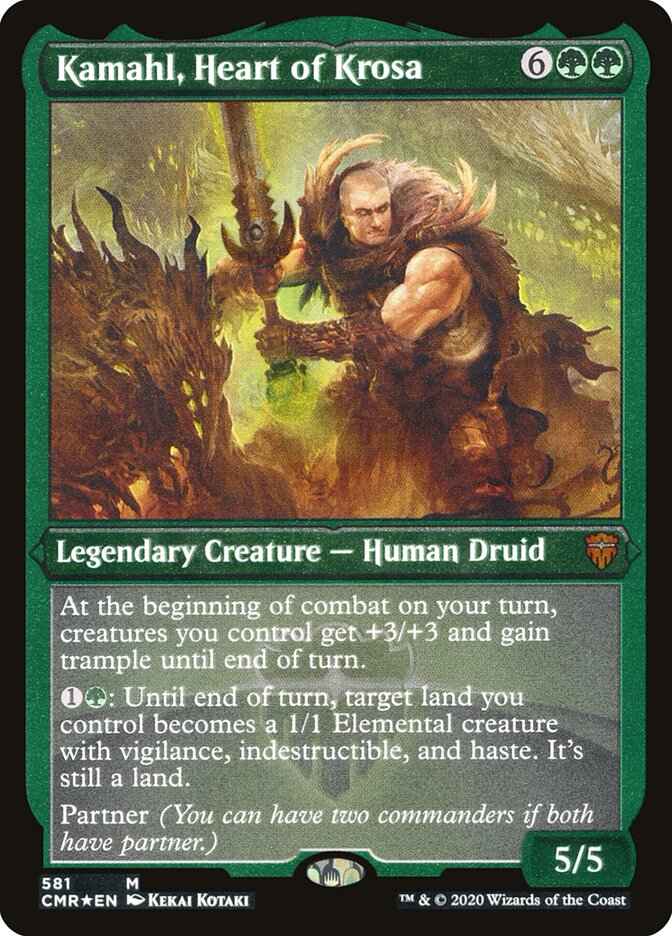 Kamahl, Heart of Krosa (Etched) [Commander Legends] | Gamers Paradise
