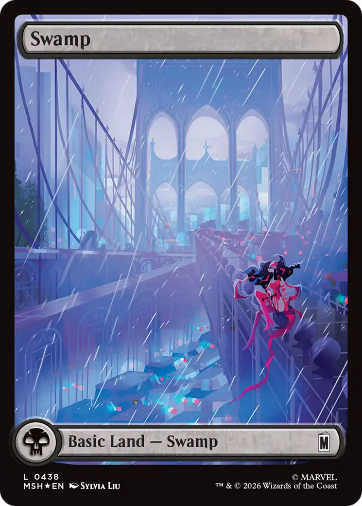 Swamp (0438) (Surge Foil) [Marvel Super Heroes] | Gamers Paradise