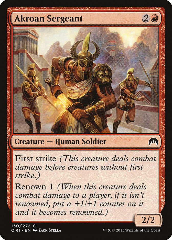 Akroan Sergeant [Magic Origins] | Gamers Paradise