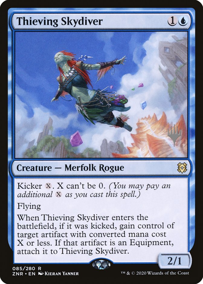Thieving Skydiver (Promo Pack) [Zendikar Rising Promos] | Gamers Paradise