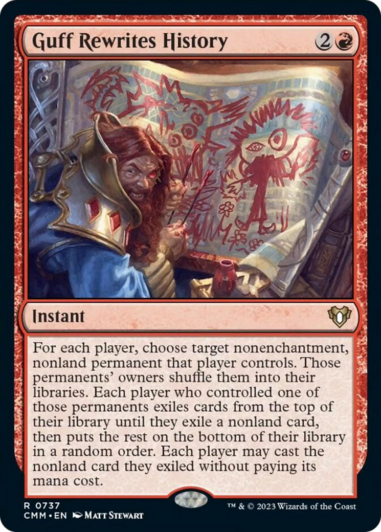 Guff Rewrites History [Commander Masters] | Gamers Paradise