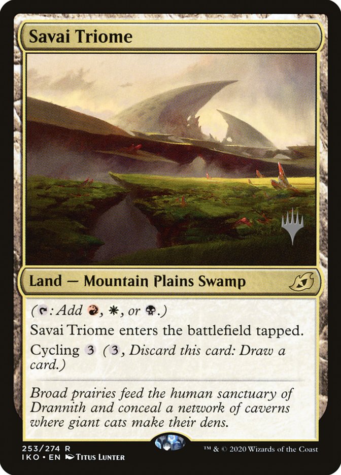 Savai Triome (Promo Pack) [Ikoria: Lair of Behemoths Promos] | Gamers Paradise